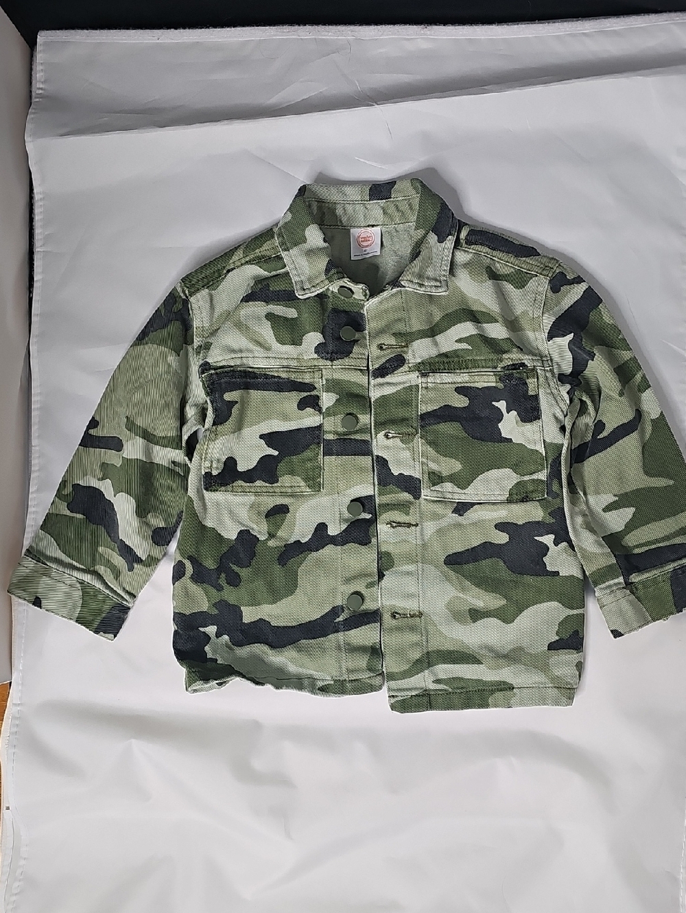 Wonder Nation Green Camo Jean Jacket for Kids